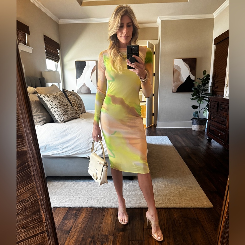 AFRM Multicolor Lined Dress